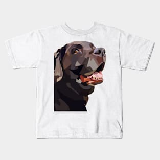 Chocolat Lab Cute 2 Kids T-Shirt